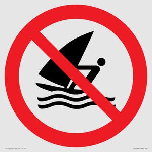 Prohibition: No windsurfing